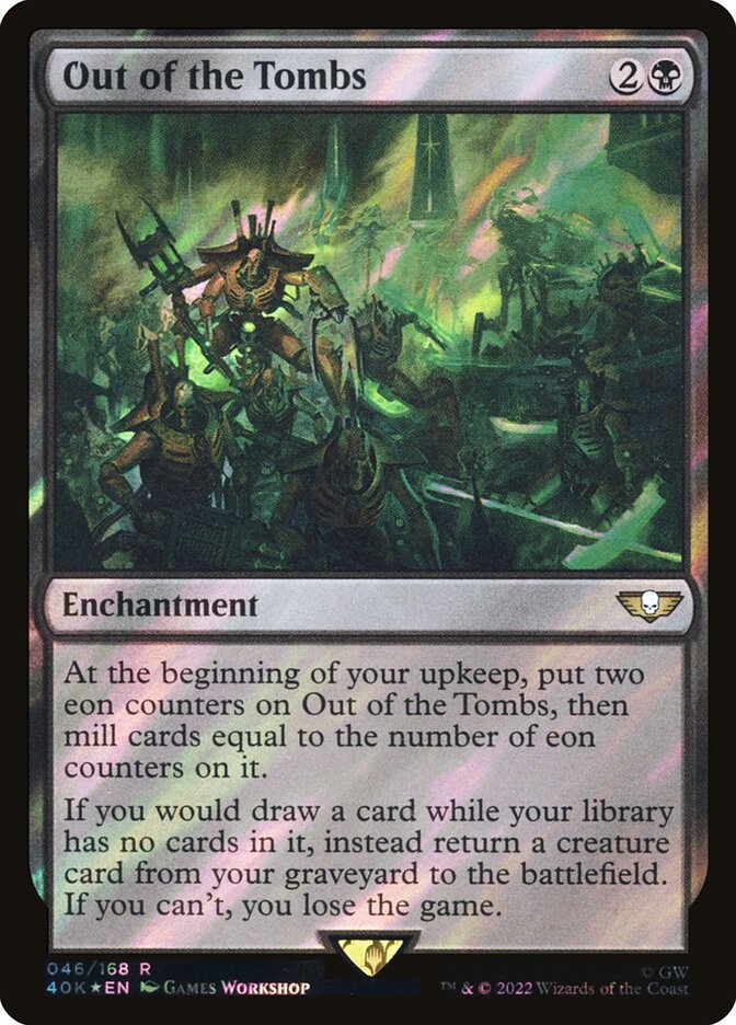 Out of the Tombs card front