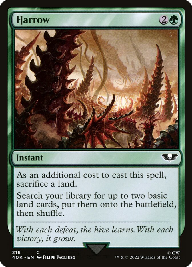 Harrow card front