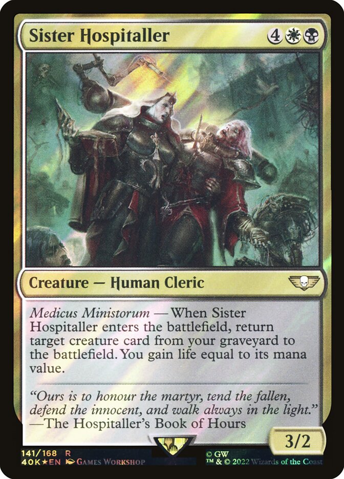 Sister Hospitaller card front