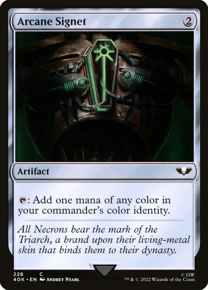 Arcane Signet card front