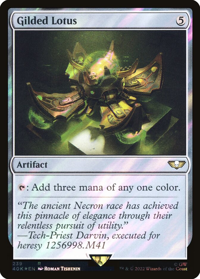 Gilded Lotus card front