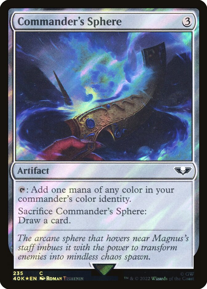 Commander's Sphere card front