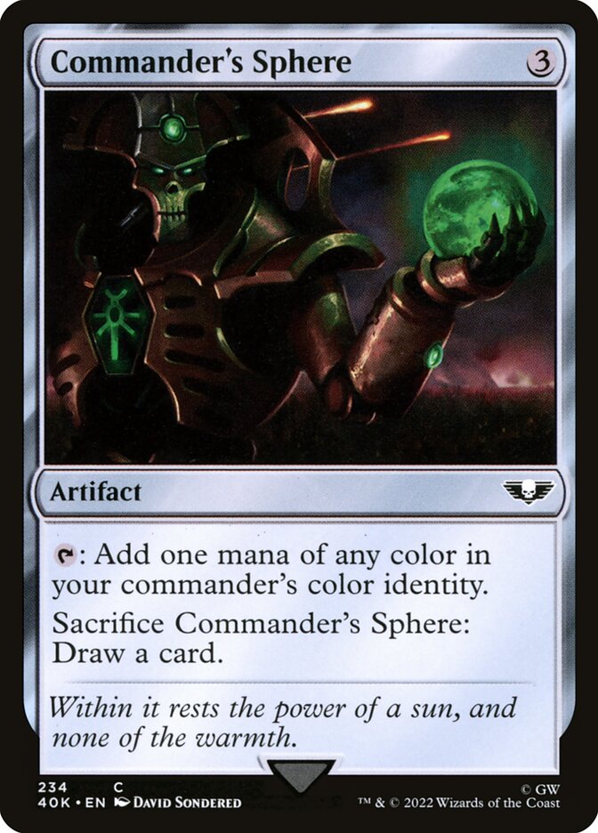 Commander's Sphere card front