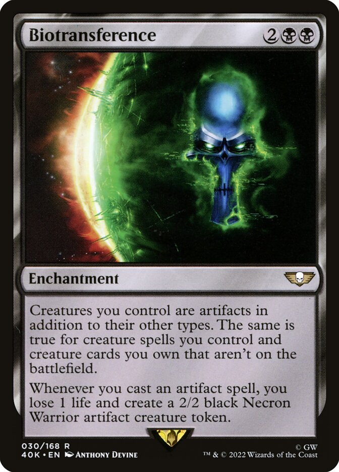 Biotransference card front