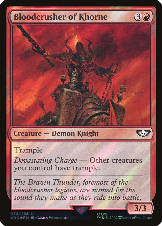 Bloodcrusher of Khorne card front