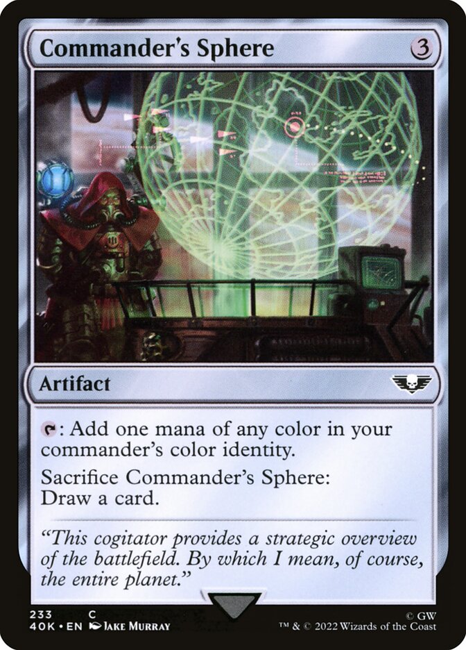 Commander's Sphere card front