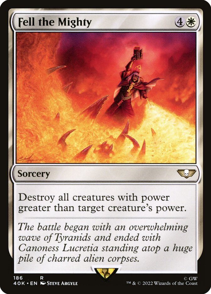 Fell the Mighty card front
