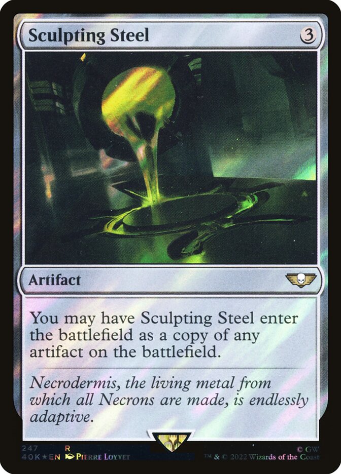 Sculpting Steel card front