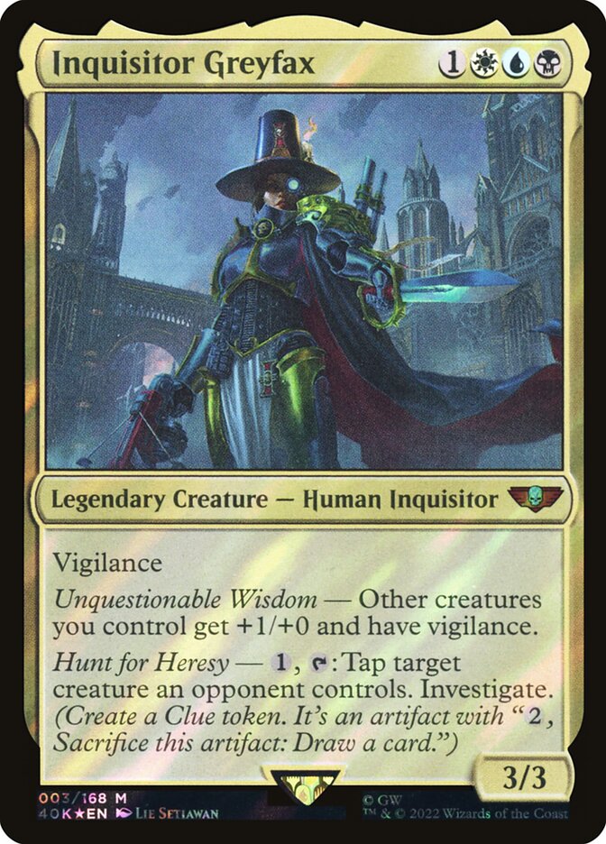 Inquisitor Greyfax card front