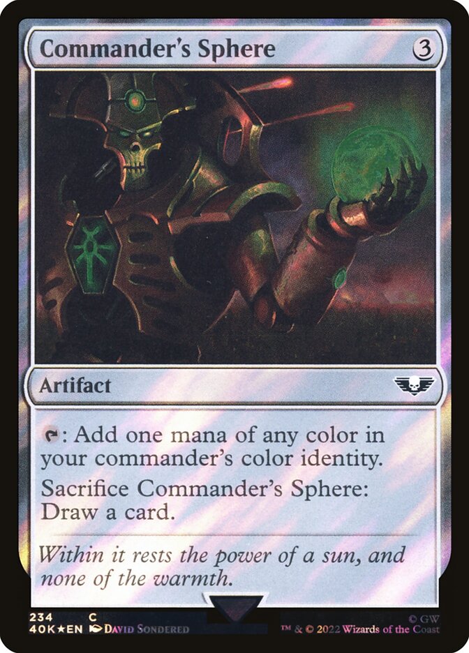 Commander's Sphere card front