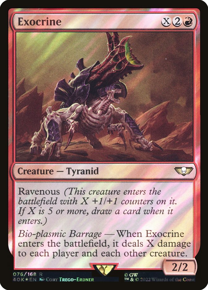 Exocrine card front
