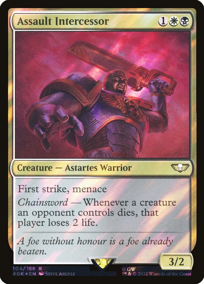 Assault Intercessor card front