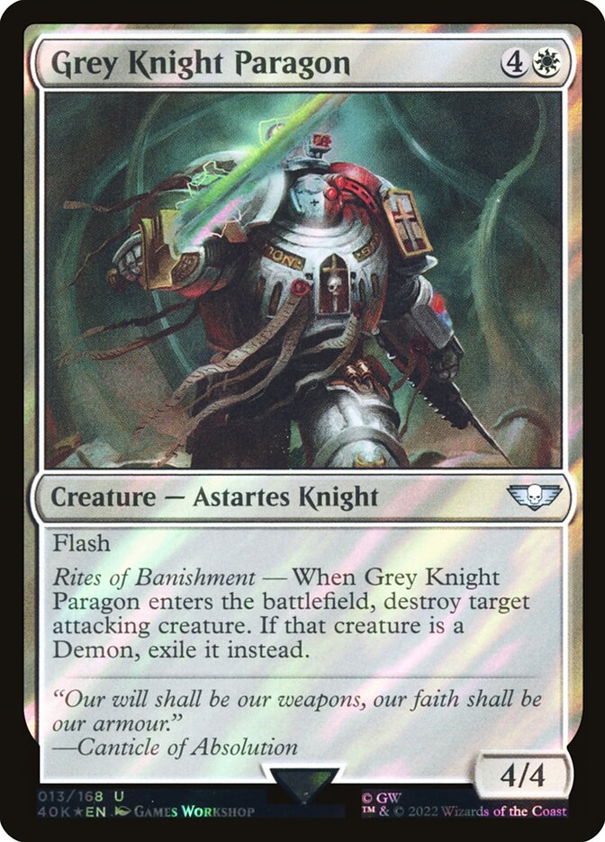 Grey Knight Paragon card front