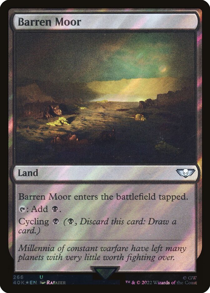 Barren Moor card front