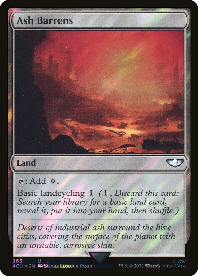 Ash Barrens card front