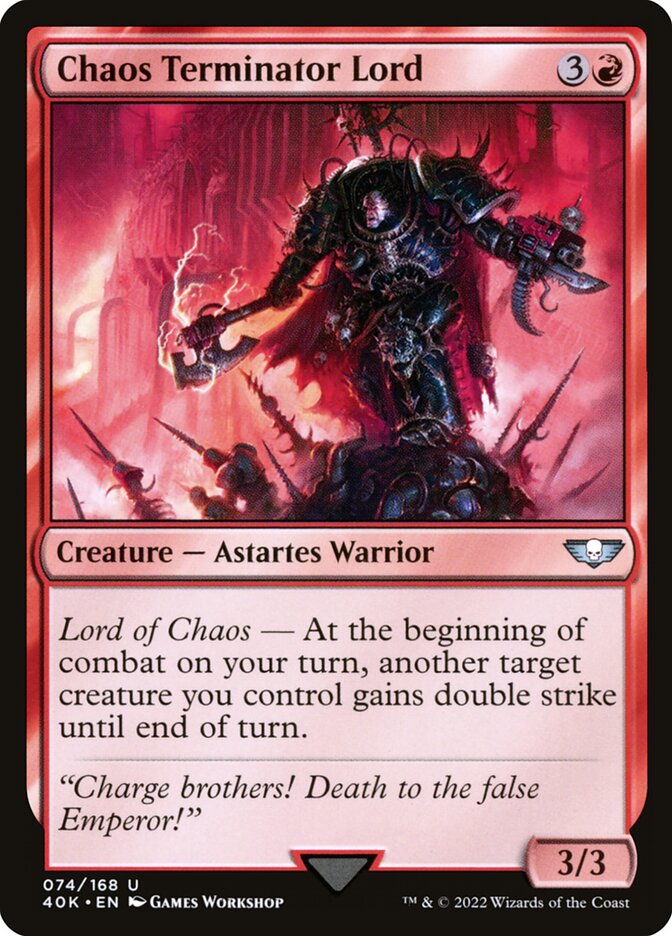 Chaos Terminator Lord card front