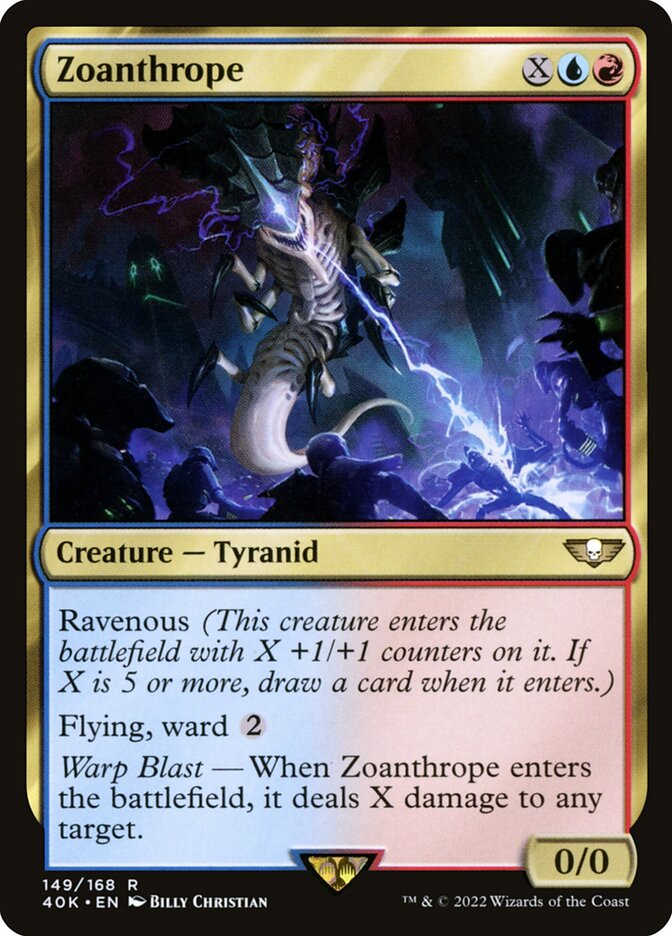 Zoanthrope card front
