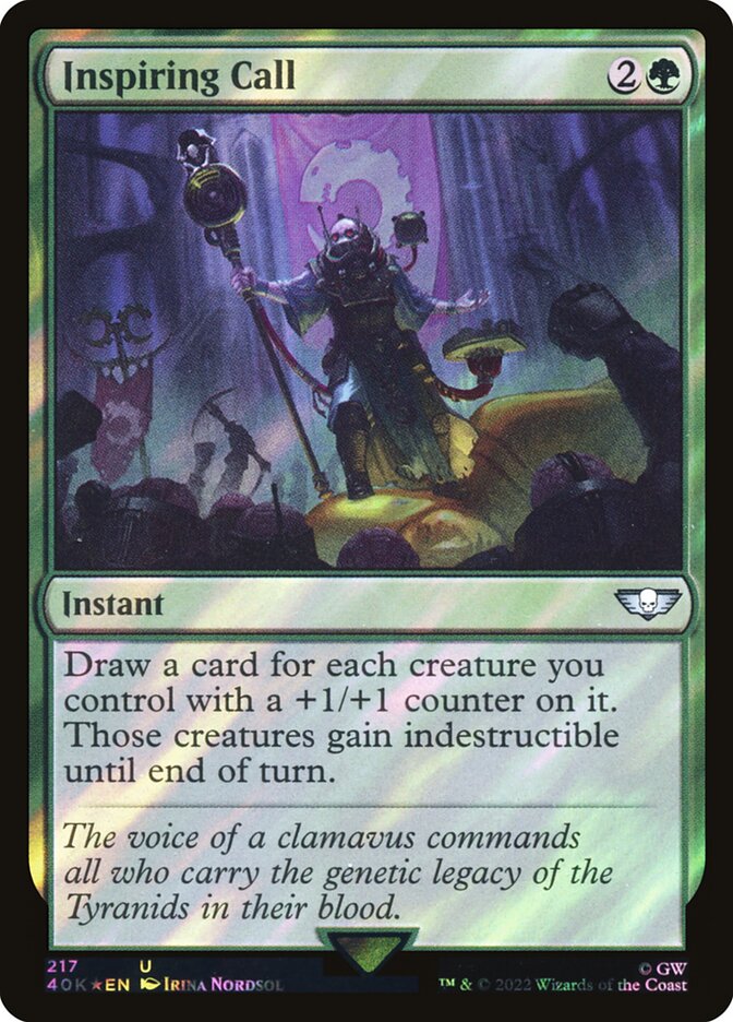 Inspiring Call card front