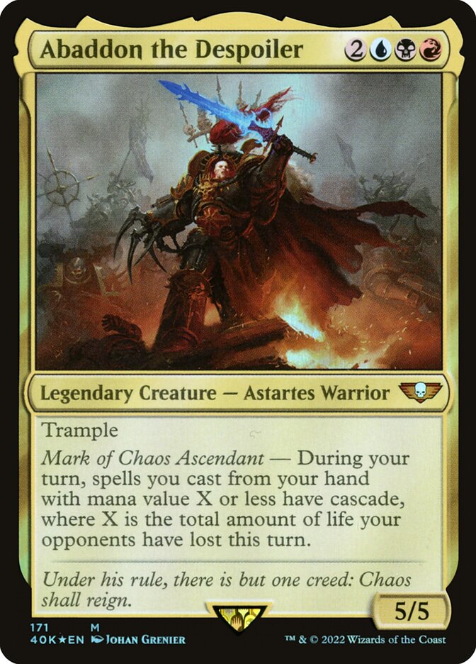 Abaddon the Despoiler card front