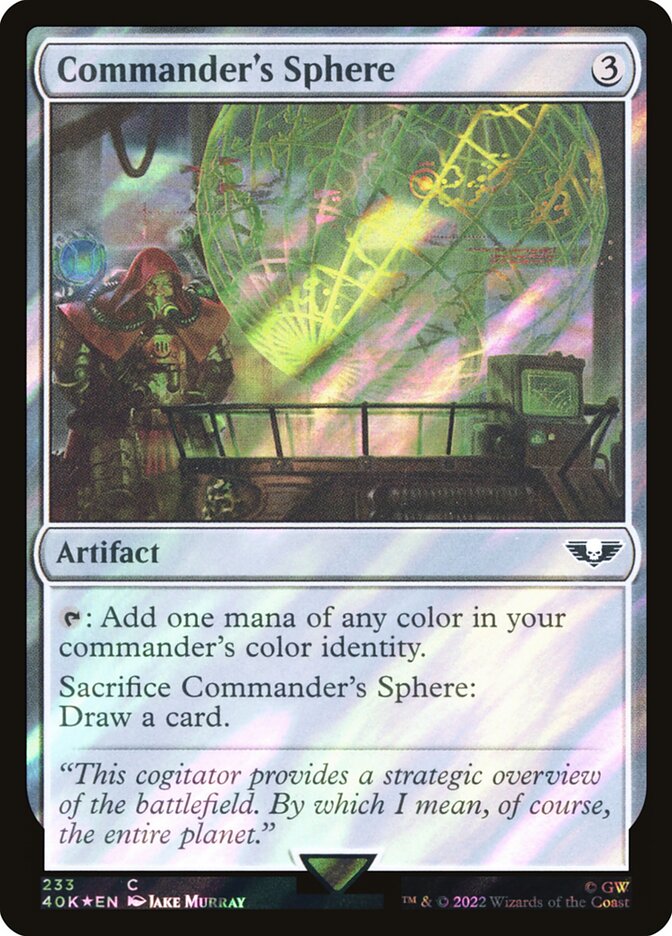 Commander's Sphere card front