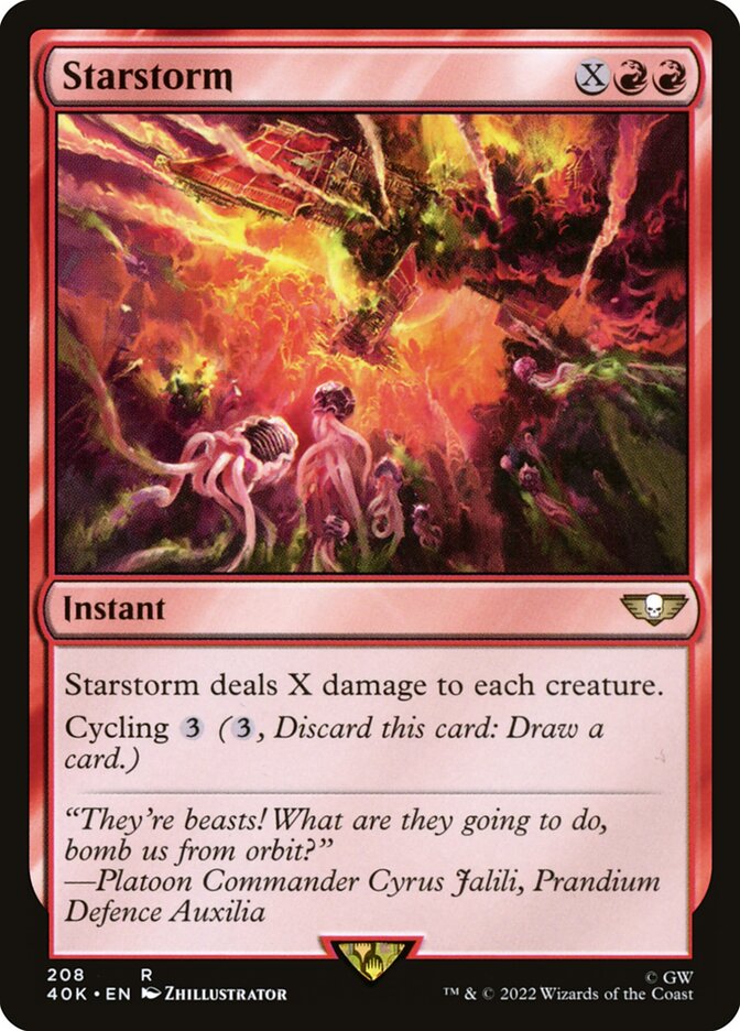 Starstorm card front