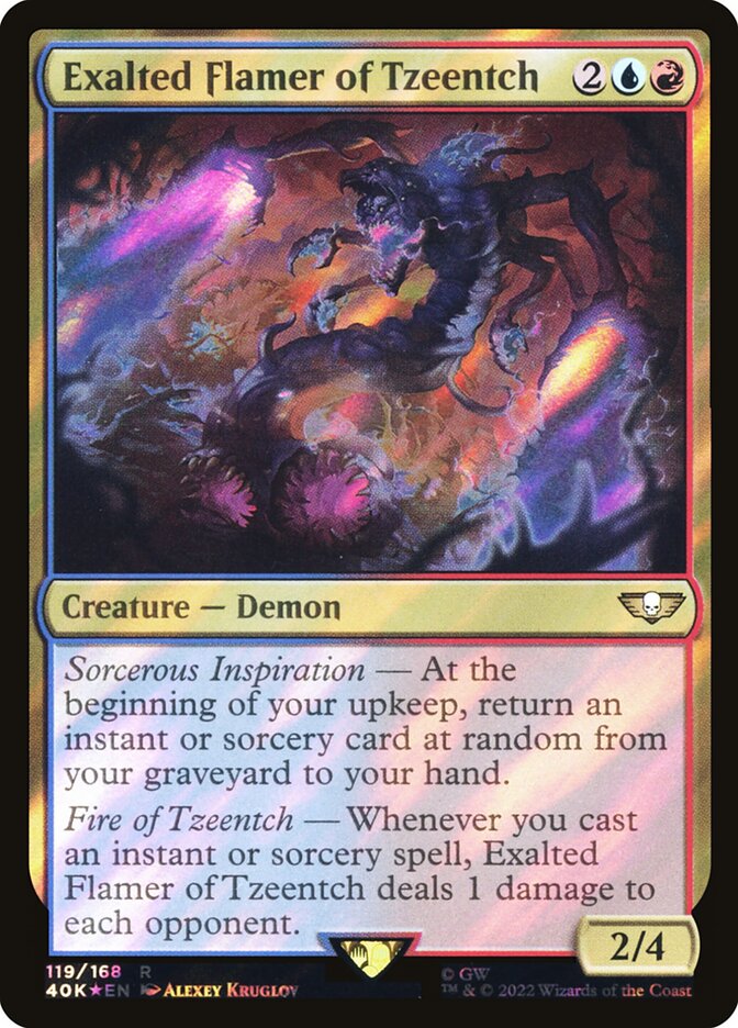 Exalted Flamer of Tzeentch card front