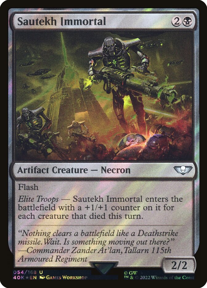Sautekh Immortal card front