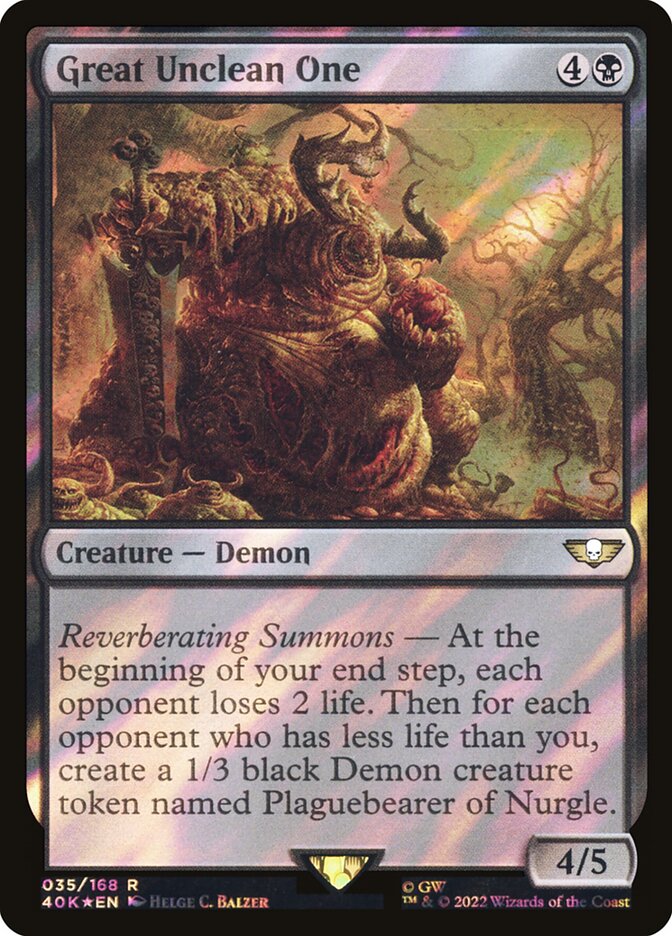 Great Unclean One card front
