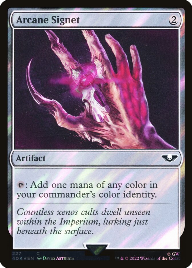 Arcane Signet card front