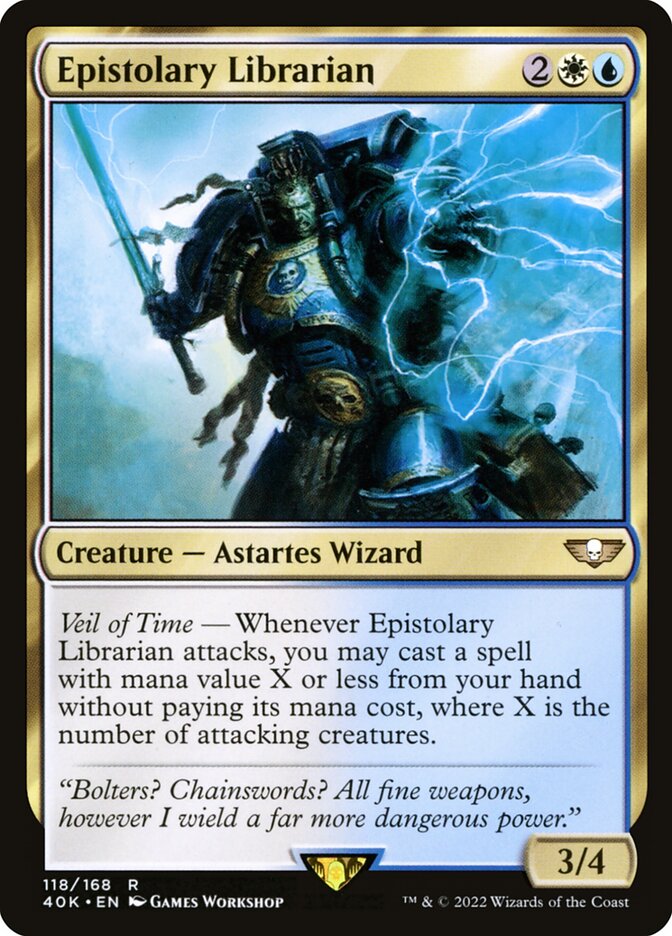 Epistolary Librarian card front