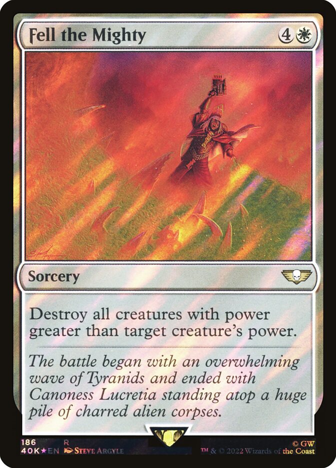 Fell the Mighty card front