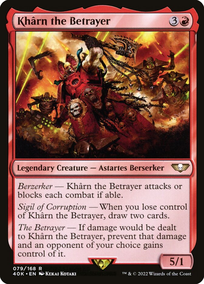 Khârn the Betrayer card front