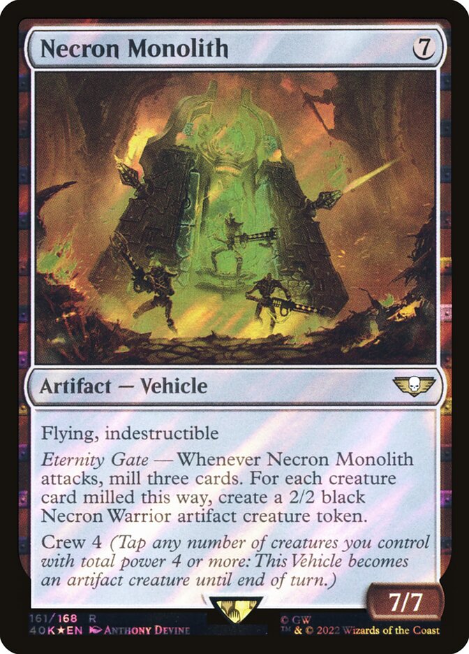 Necron Monolith card front