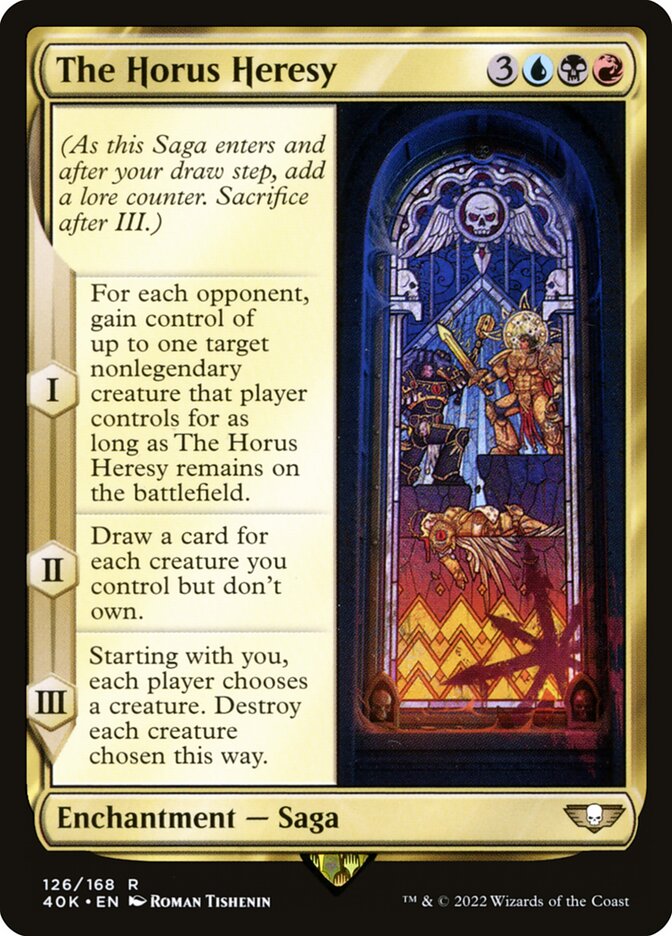 The Horus Heresy card front