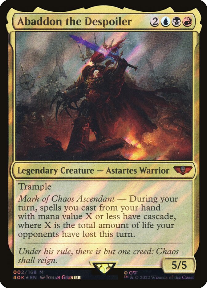 Abaddon the Despoiler card front