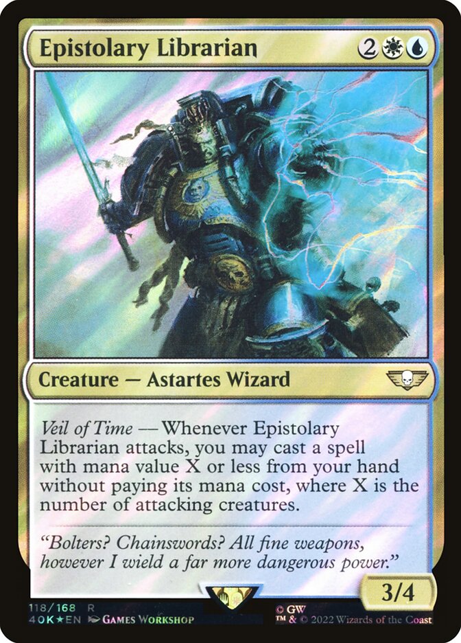 Epistolary Librarian card front