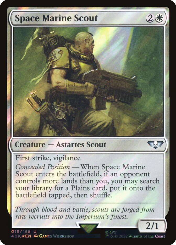 Space Marine Scout card front