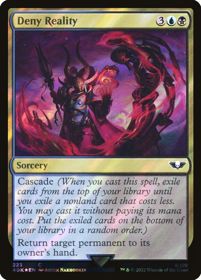 Deny Reality card front