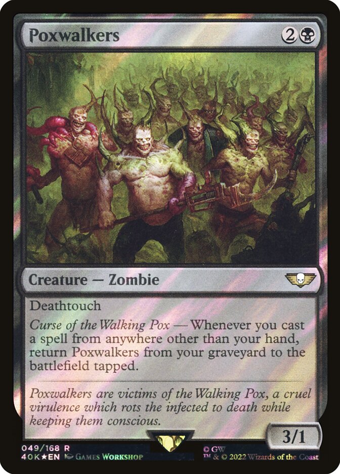 Poxwalkers card front