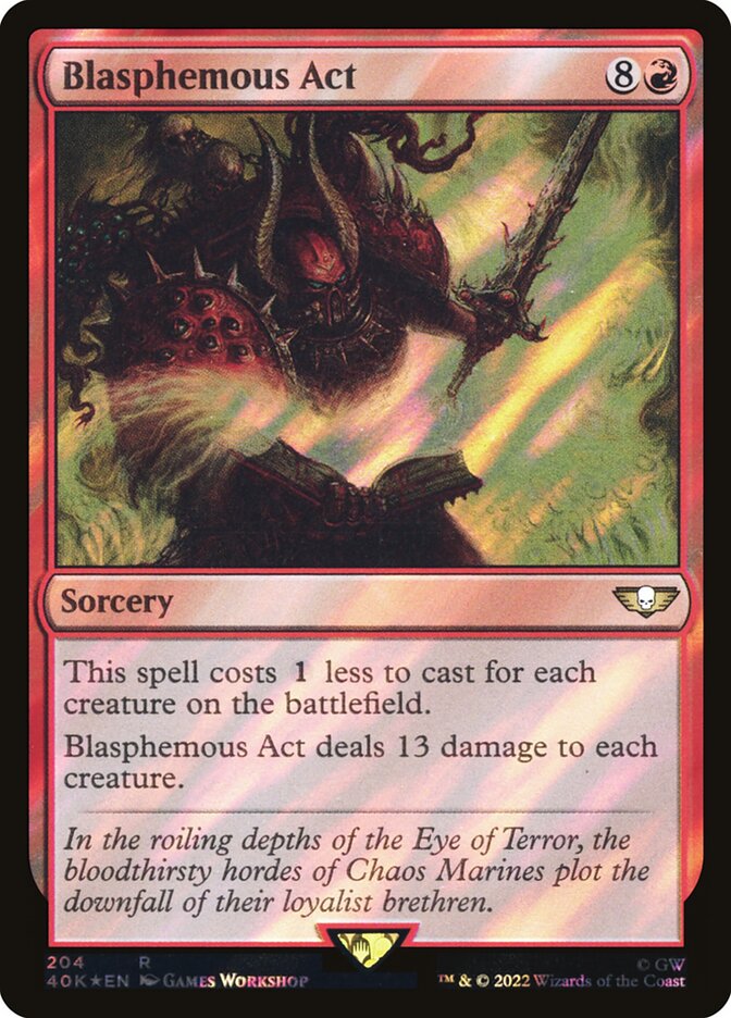 Blasphemous Act card front