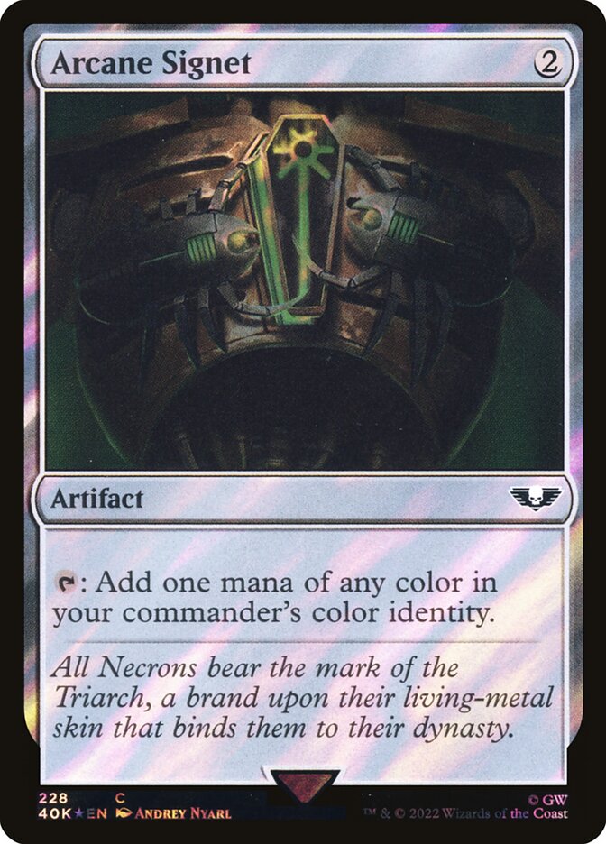 Arcane Signet card front