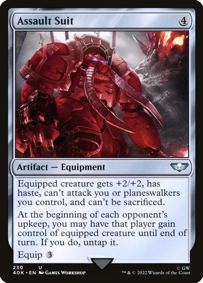 Assault Suit card front