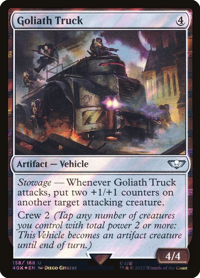 Goliath Truck card front