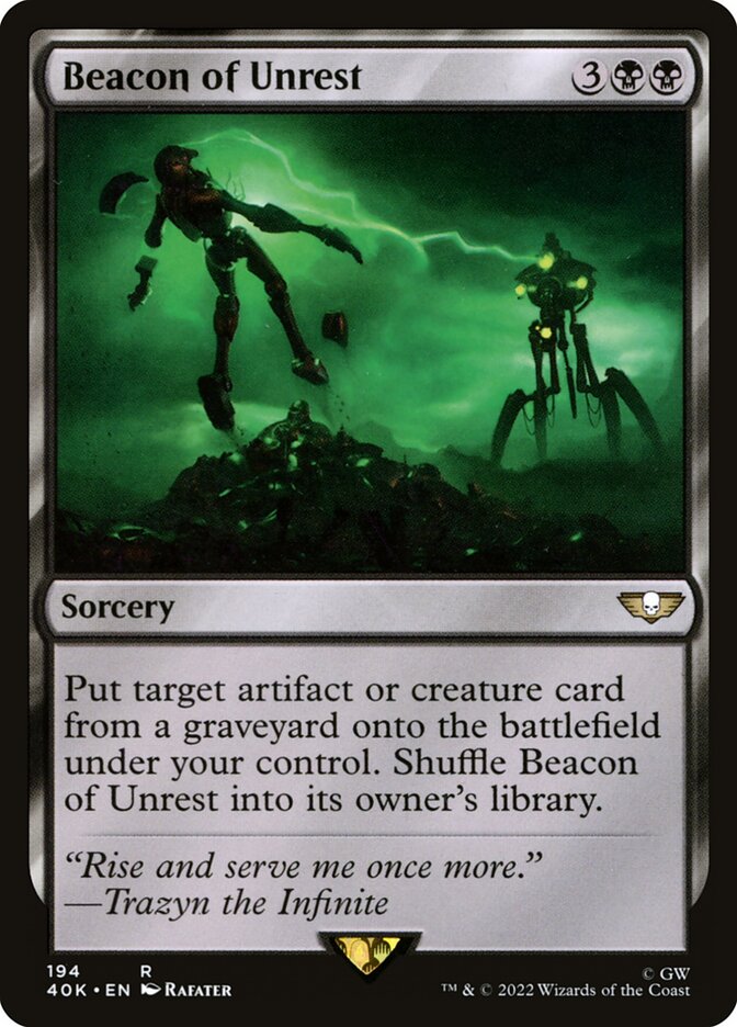 Beacon of Unrest card front
