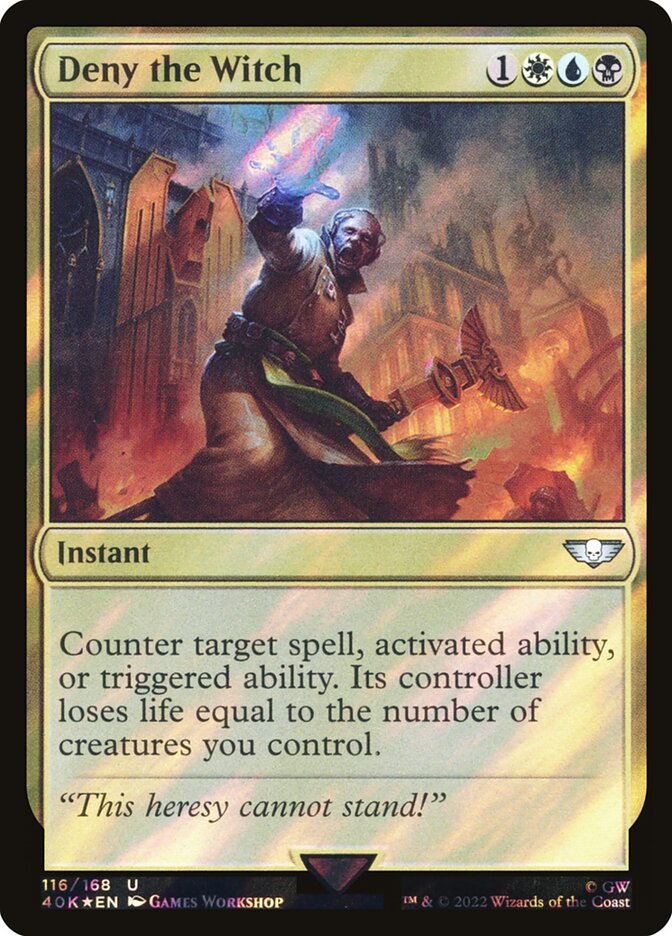 Deny the Witch card front