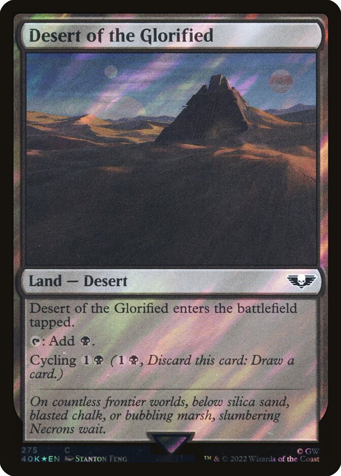 Desert of the Glorified card front