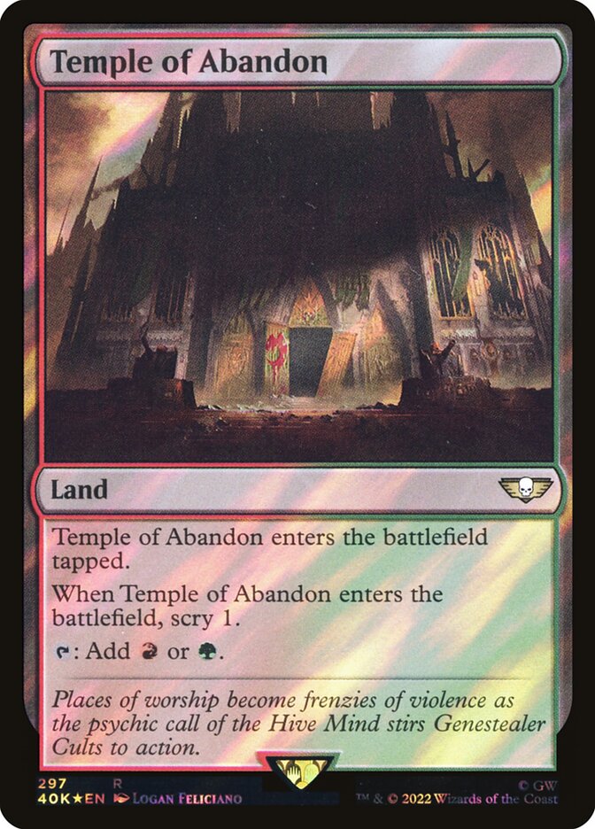 Temple of Abandon card front
