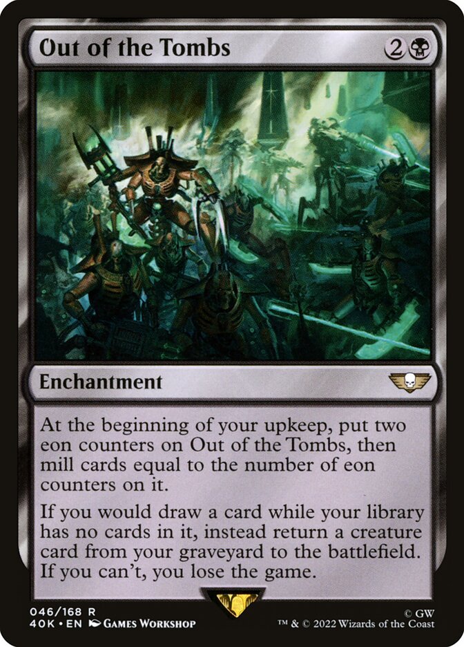Out of the Tombs card front
