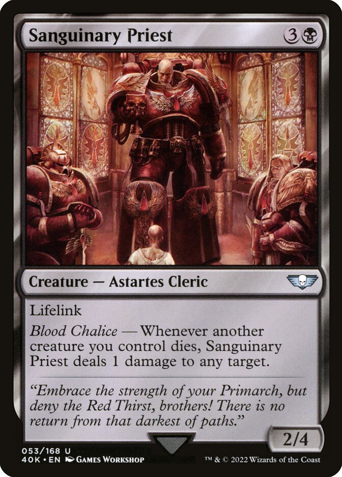 Sanguinary Priest card front