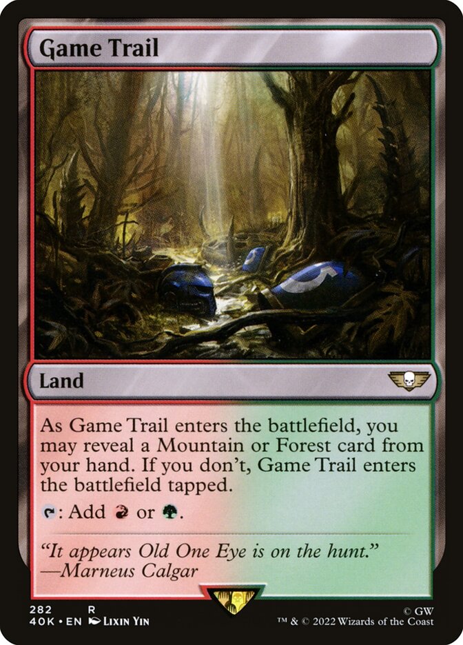 Game Trail card front
